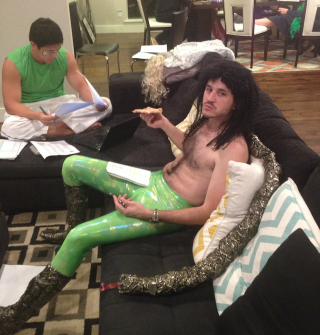 Illustration for article titled WWF-Themed Fantasy Football Draft Features Impressive Costumes